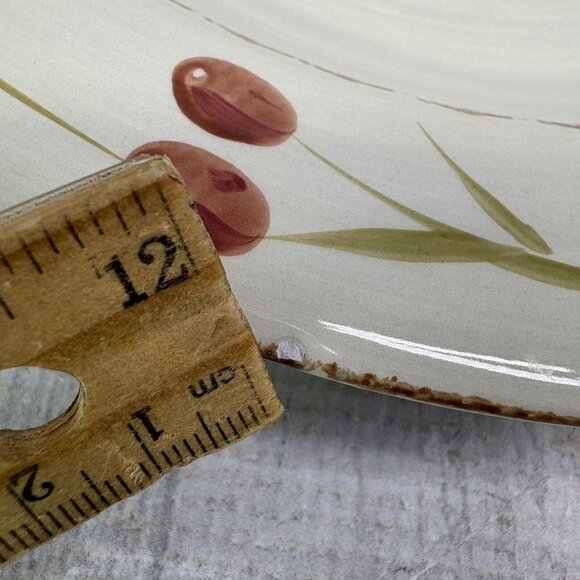 Home Target HMQ 73 Red Berries Green Tan Leaves Stoneware Dinner Plates Set of 2 - Picture 13 of 15